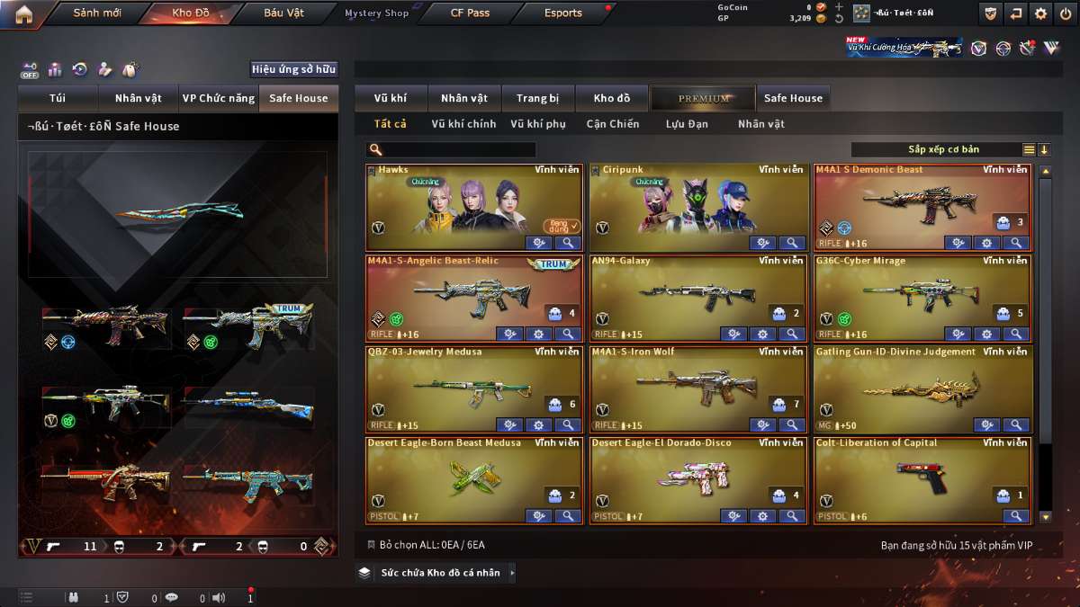 shop acc cf uy tin gia re